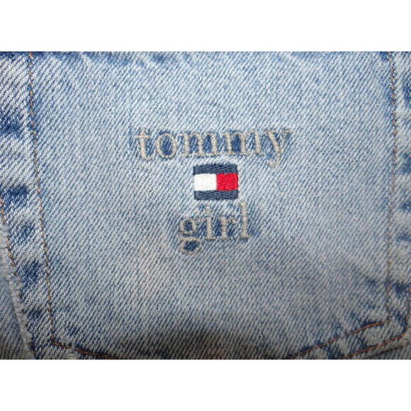 Y2K Tommy Hilfiger Women's Denim Shorts Light Wash - Picture 6 of 7
